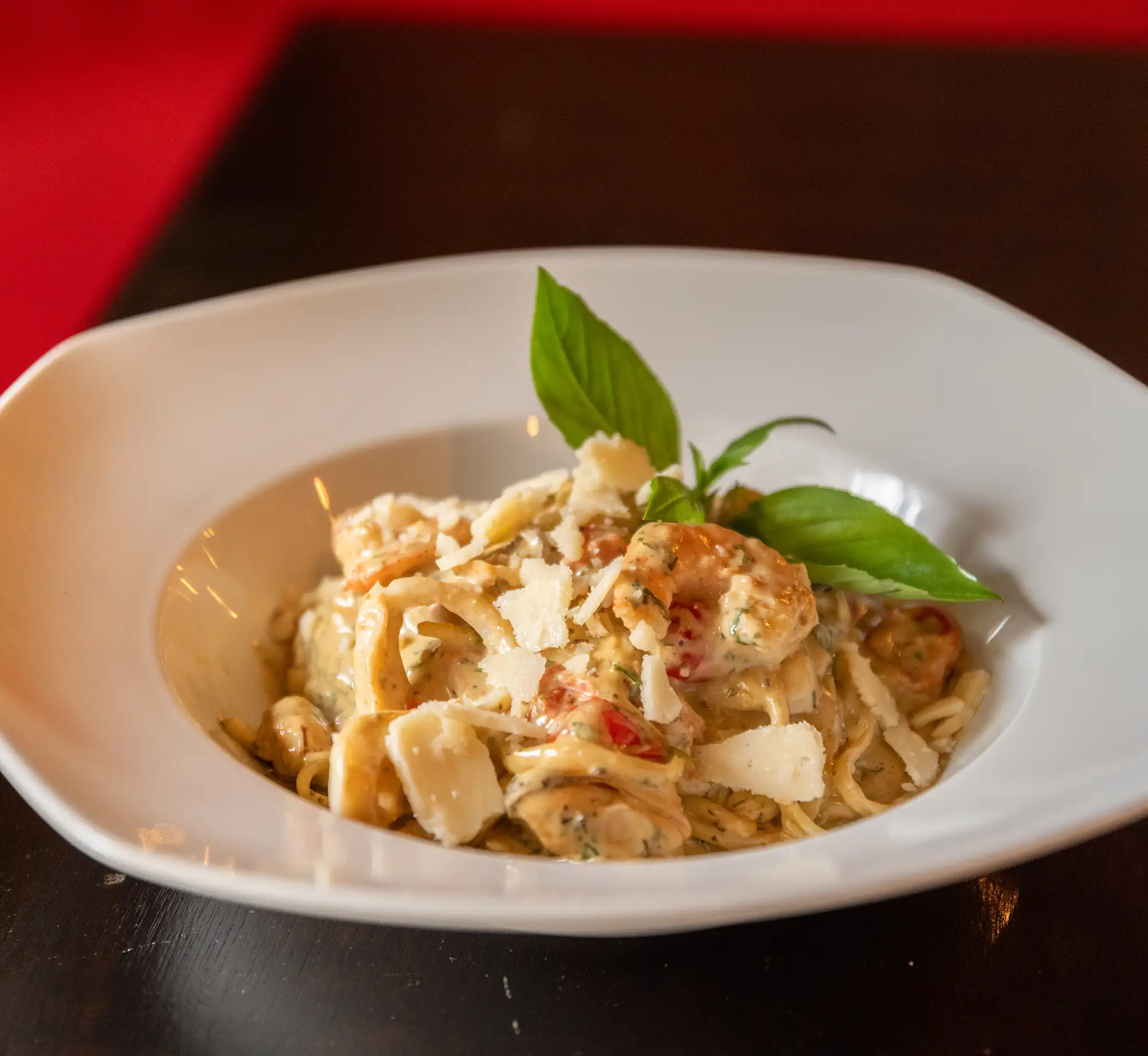 Linguini fruits de mer à la crème fraîche